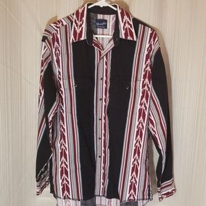 Men's western pearl snap long sleeve